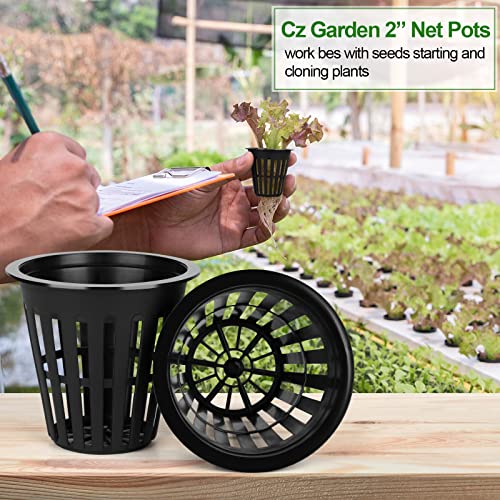 HXSEMAYIG 100PCS 2 inch Net Pots, Hydroponics Cup, Net Cups for Indoor or Outdoor Growing - Image 5