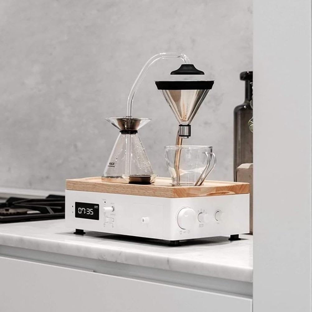 Coffee Alarm Clock Coffee Machine, Coffee and Tea Alarm Clock, Drip Coffee Pot, Timer Alarm Clock, Brewed in Advance Delay