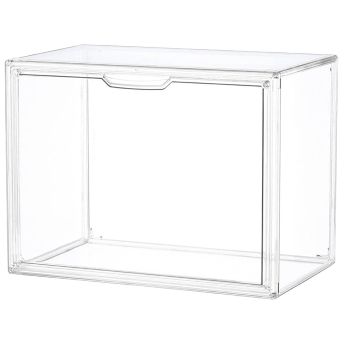 ERINGOGO Vetrinetta Espositiva per Figurine, Display Box Trasparente Medio, Pet, Porta Magnetica, Antipolvere, per Scarpe e Statuine, per Esposizione Indoor