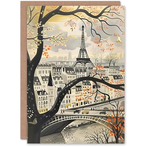 Artery8 Vintage Autumn in Paris Card Cover