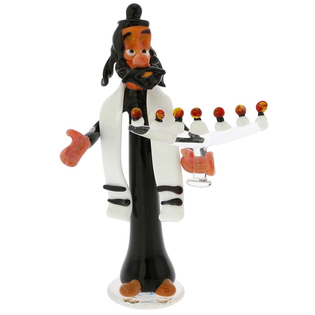 Amazon.com: GlassOfVenice Murano Glass Rabbi with Menorah : Home