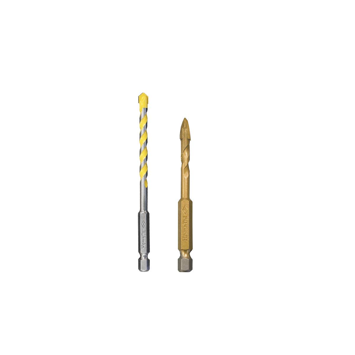 2 SET Combo [Super X Hole Saw 1/4 Inch & Porcelain Tile Drill Bit 1/4 Inch] For Glass & Tile Drill Bit, Porcelain Tile, Marble, Masonry, Brick, Limestone, PVC, Wood, Metal and Concrete