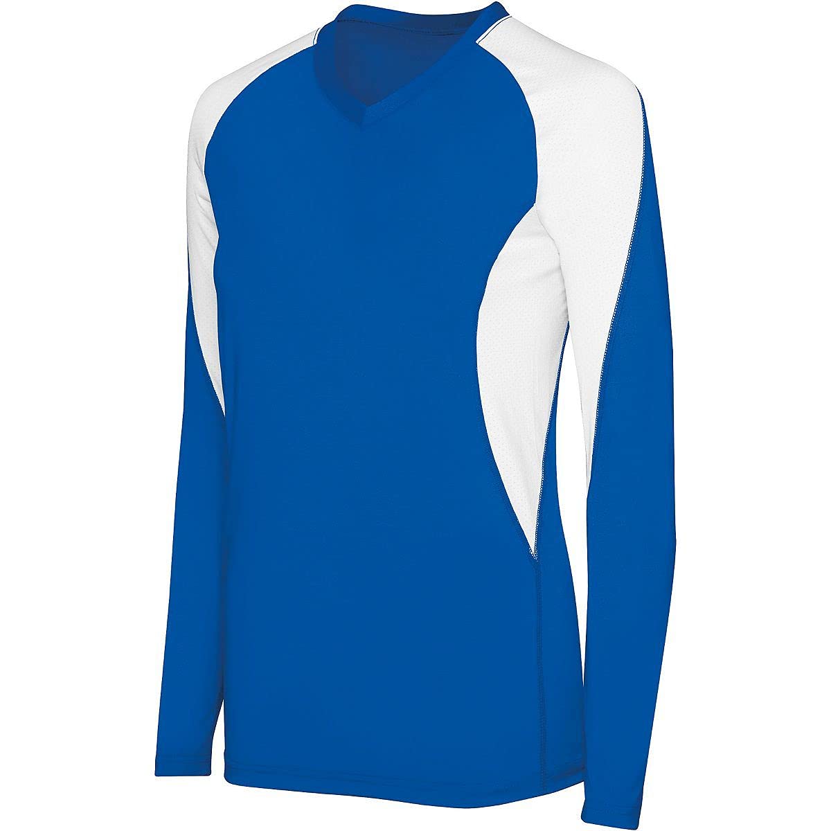 High Five Girls Long Sleeve Court Jersey S Royal/White