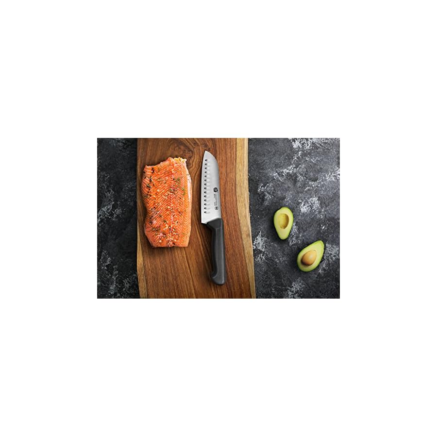 Top-Cut-by-Cangshan-P2-Series-1021998-Swedish-Sandvik-14C28N-Steel-Santoku-Knife-7-Inch Cangshan Top Cut P2 Series 1021998 Swedish 14C28N Steel Santoku Knife, 7-Inch