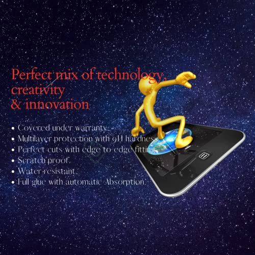 Image of Compitable with poco Tempered Glass [with warranty] screen protector guard Full Edge to Edge 9H Full Glue FHD with Easy Installation kit - Pack of 1 (Poco M3 Pro - ViS)