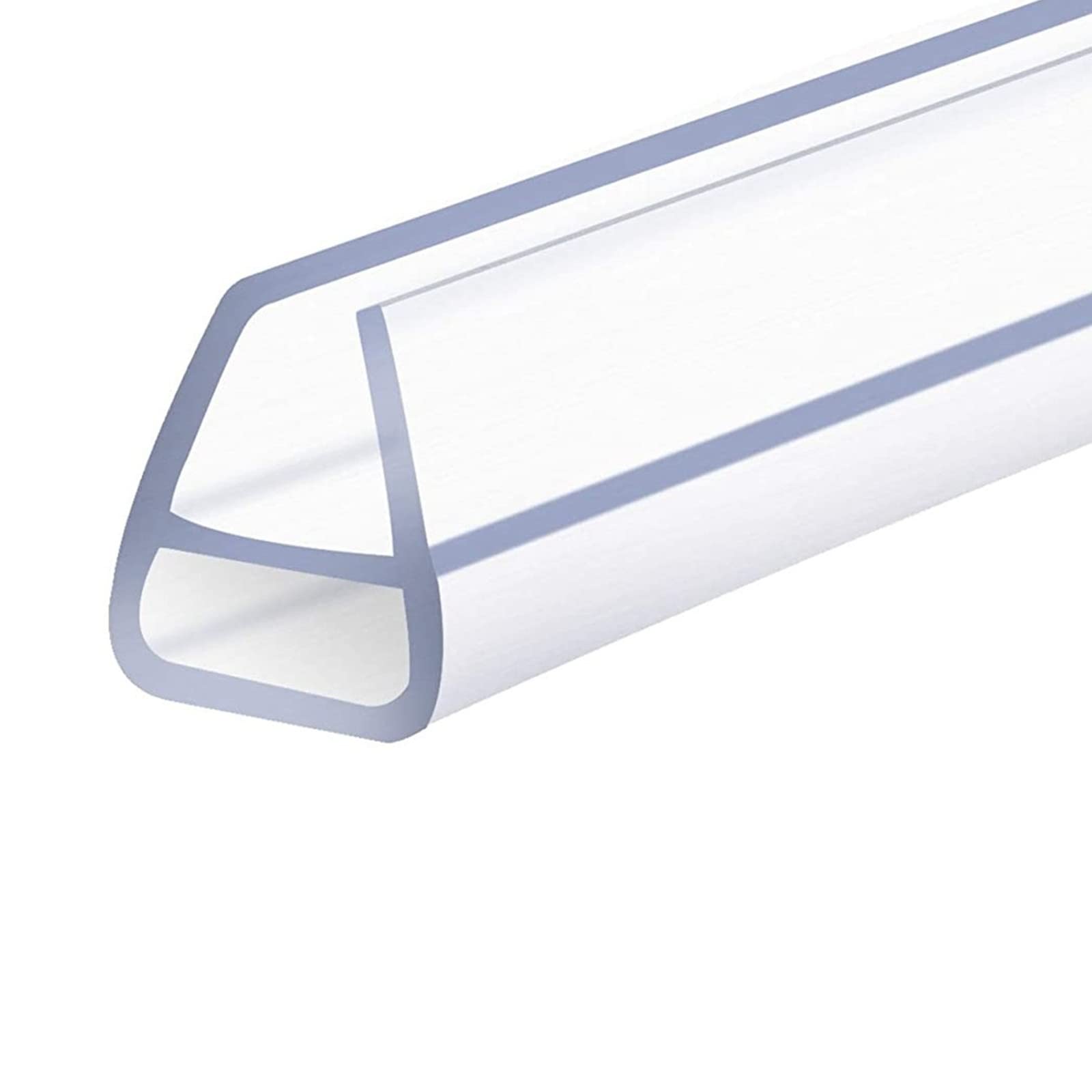 Esta Tira de Sellado de Silicona en Forma de F para Puertas de Ducha, de 8 mm x 1 m, es Impermeable, Ideal para mamparas de baño, previene Fugas de Agua, es Duradera y fácil de Instalar, per