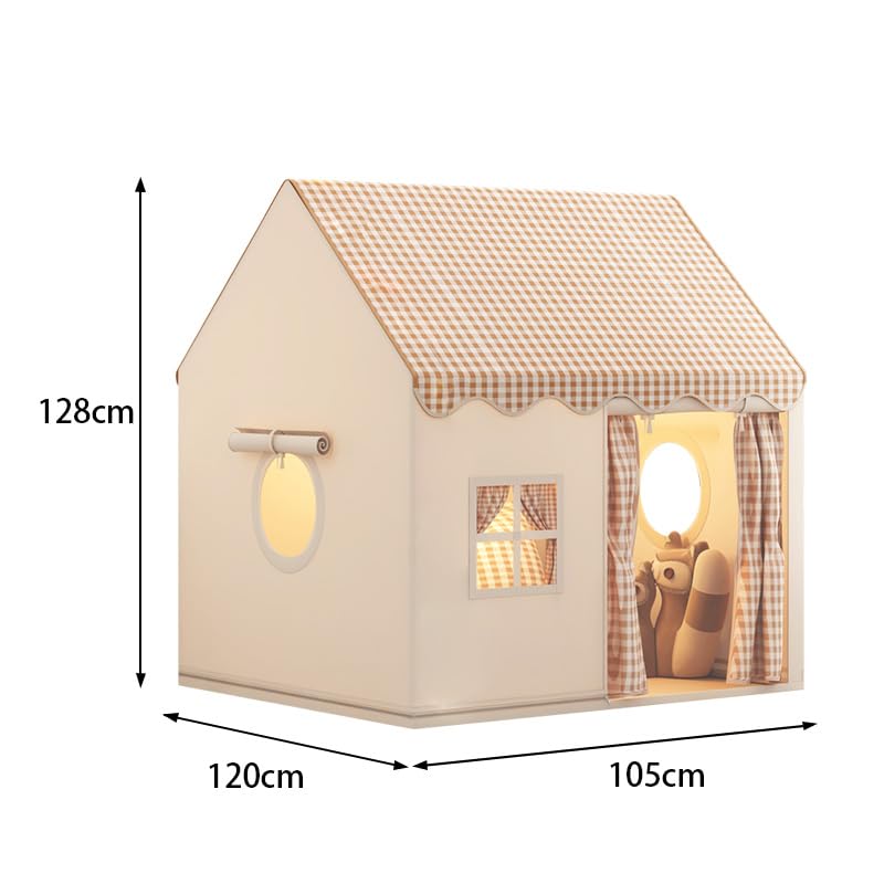 OHMG Maisonnette de Jeu d'intérieur pour Enfant, Tente de Jeu, Tente de Princesse avec fenêtres, Espace Douillet, décoration de Chambre d'enfant et Fête,garçons et Filles