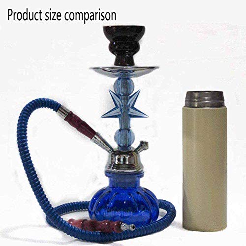 LSZ Shisha-Set HukAh Set for 1-2 Personen, Glasflasche Keramik-Hukahnschüssel-arabische Huka mit einem 1/2 Schlauch, for… – Bild 4