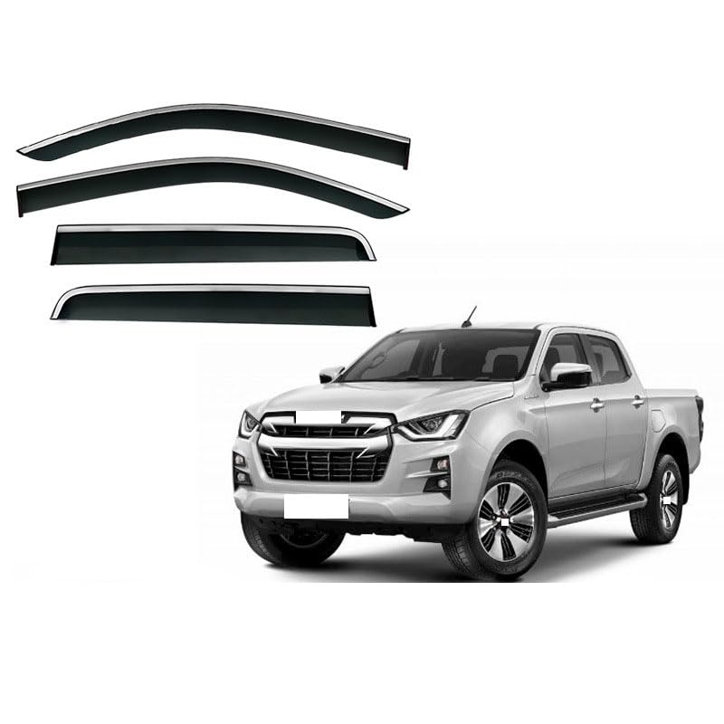 Deflectores de aire Isuzu D-MAX RG 2021+ viseras para ventanas laterales lluvia sol 4 piezas