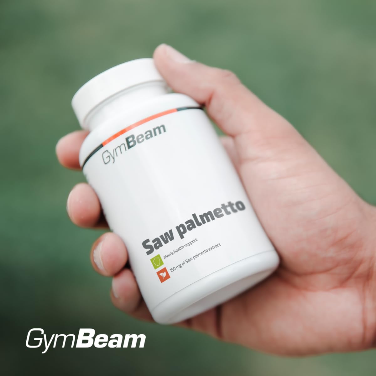 GymBeam Palmetto della Florida Capsule 150 mg - Estratto di Serenoa Repens - Integratore Vegano Ricco di Acidi Grassi e Flavonoidi per il Benessere Maschile - 90 capsule