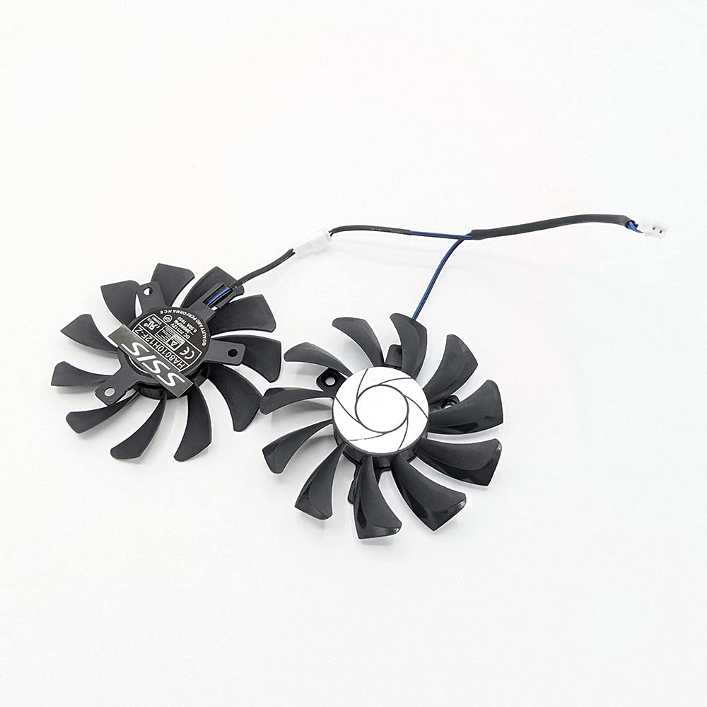 Uinfhyknd HA8010H12F Z 75MM 2Pin GTX1050Ti Refroidisseur GPU Double Ventilateur Pour GTX 1050Ti GTX 1050 Ti 4GT OC (2 PièCes
