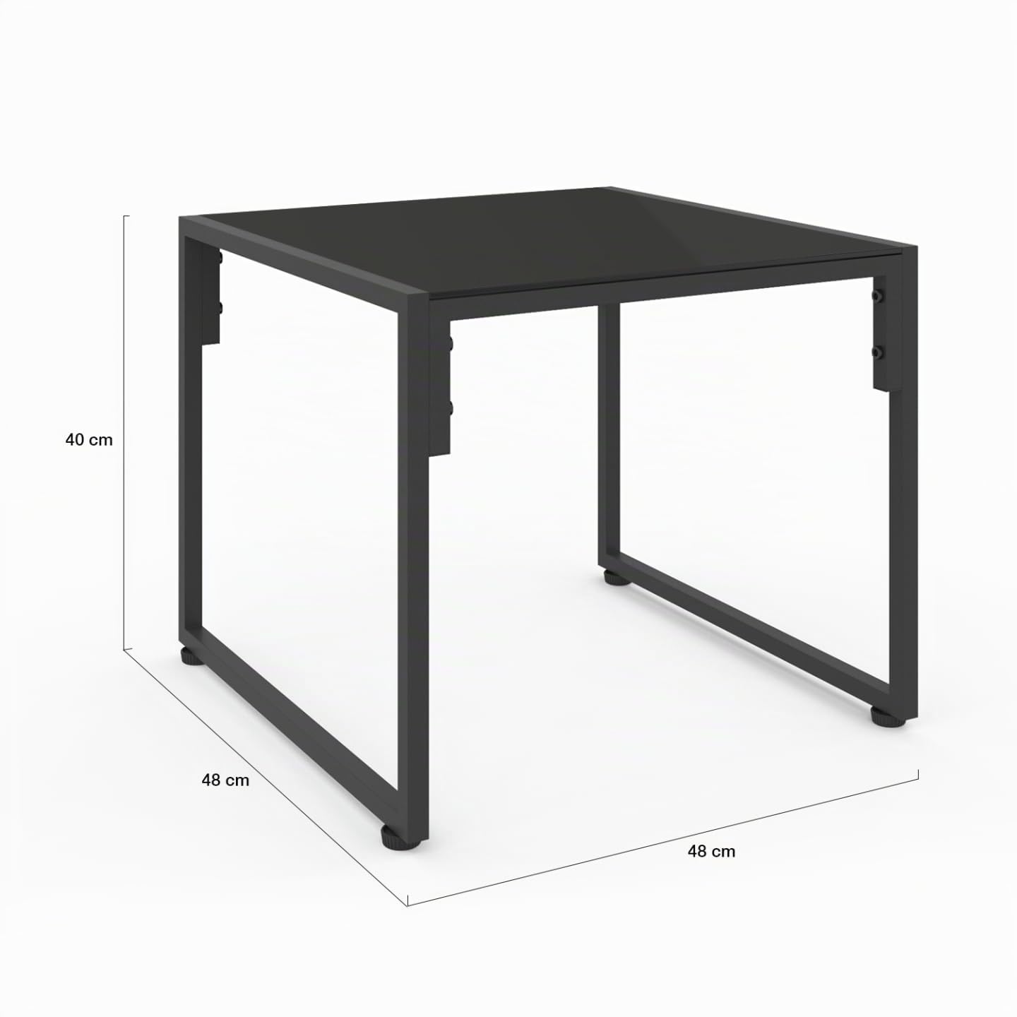 IDMarket - Salón de jardín bajo Nairobi 6 plazas de acero gris antracita