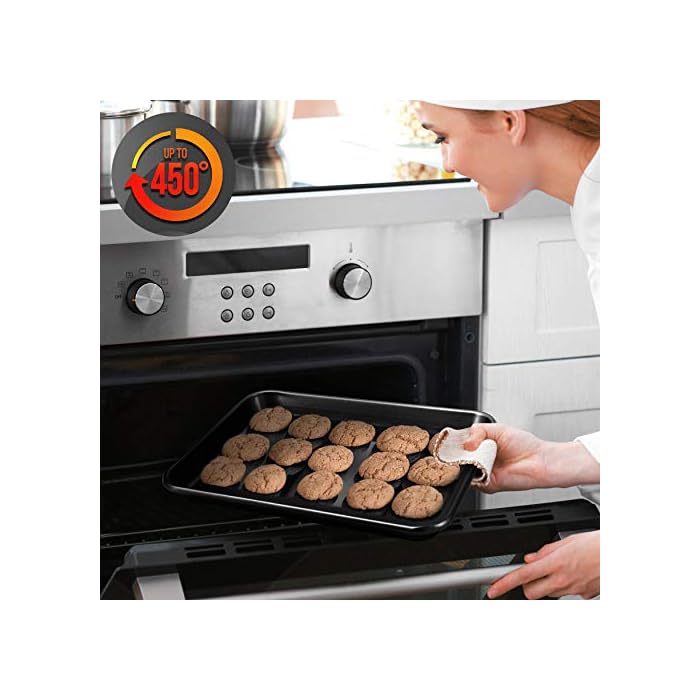 Buy NonStick Cookie Sheet Baking Pans 2Pc. Professional Quality