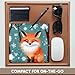 3dRose - Adorable Smiling red Fox in The Winter Forest. White Snowflakes. Gift - Mouse Pad - (mp-376585-1)