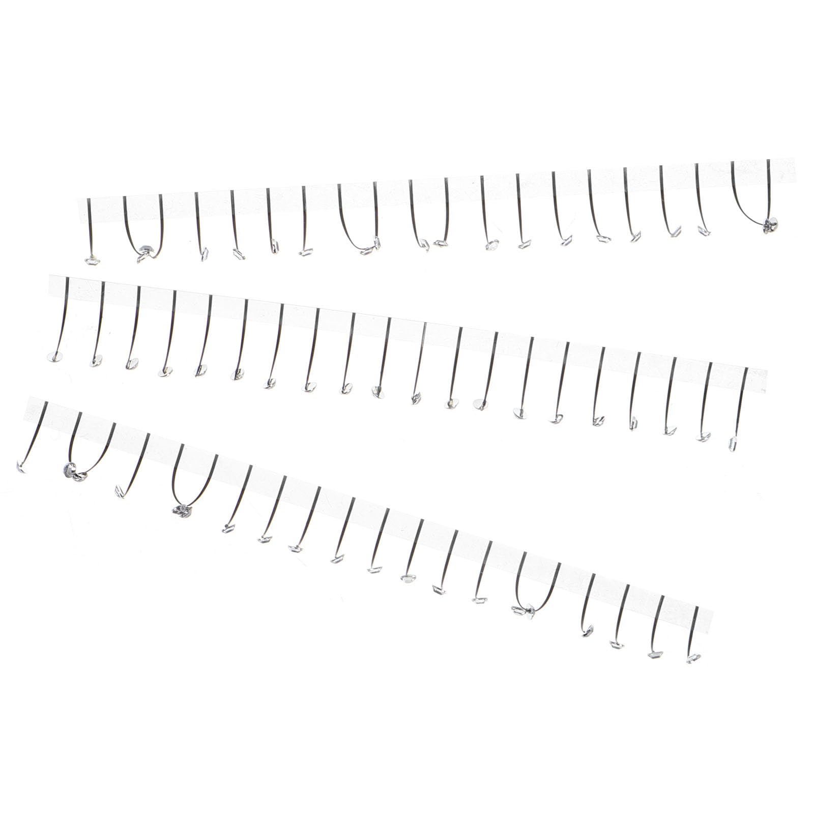 Tofficu 5 Pezzi Ciglia Finte Brillantini in Nailon Nere per Feste e Halloween, Estensioni Ciglia Scintillanti Decorazioni Strass per Look Elegante e Versatile