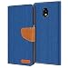 Produktbild Conie Samsung Galaxy J7 2017 J730 Hülle für Galaxy J7 2017 J730 Tasche, Textil Denim Jeans Look Booklet Cover Handytasche Klapphülle Etui mit Kartenfächer, Blau