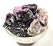 HQRP 5PCs Purple Lilac Lepidolite Rough Stones Natural Sparkling Flower Sugilite Lithia Mica Gemstone Crystal Mineral Raw Specimens - Brazil