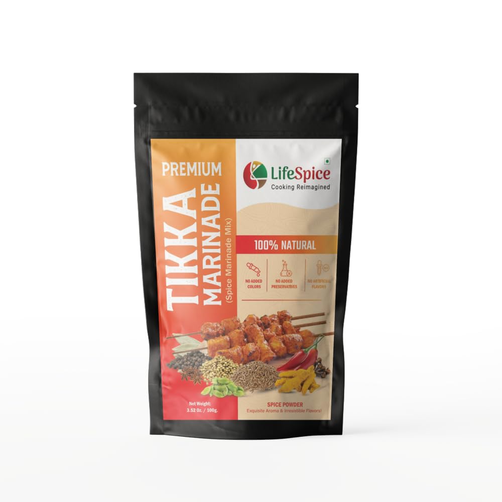 LifeSpice Cooking Reimagined Premium Tikka Marinade-100G Pouch|With Natural Phytochemicals|In A Easy Use Zip-Lock Pouch (B0C81KT4DL) Amazon Price History, Amazon Price Tracker