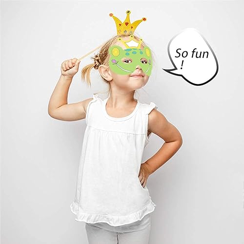 Miniatura 8 de 32 máscaras de animales de bricolaje para safari, selva, temática de animales, recuerdos de fiesta de cumpleaños, escuela, colorear, actividades de