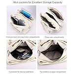 Damen-Handtasche, Schultertasche, klein, lässig, mit mehreren Taschen, Tragegriff, Crossbody-Einkaufstaschen – Bild 5