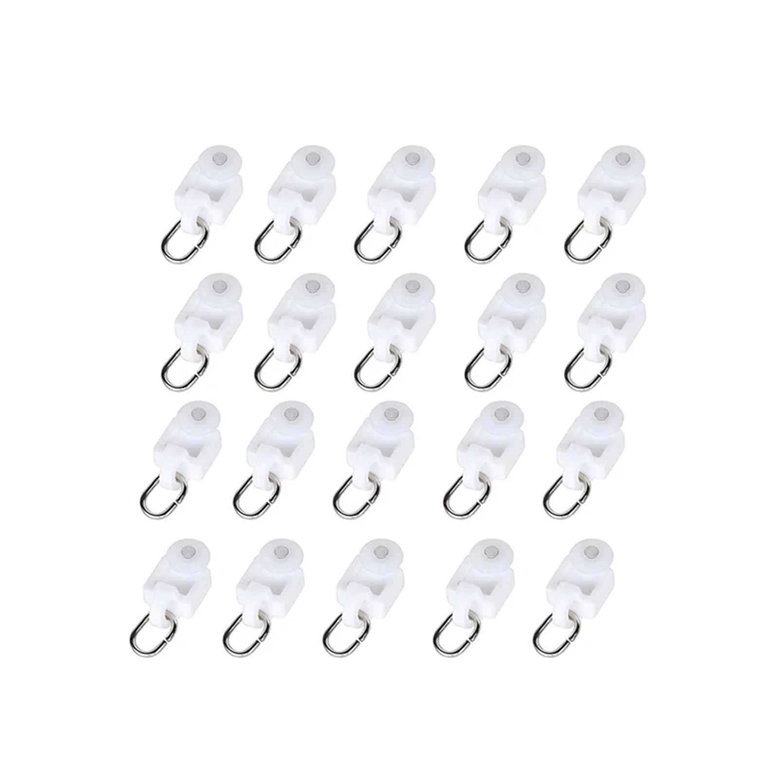 Curtain Rail Track Pulley, Curtain Rail Track Pulley 20pcs Sliding Runners Rollers For Straight