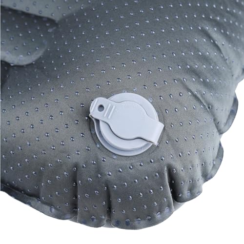 Almohada inflable de poliéster para viaje compacta miniatura 4