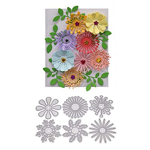 Dies Cut Flowers, Metal Cutting Dies 3D Scrapbooking Die Cuts Embossing Folder Stencil Metal Dies for Paper Crafting & Card Making Photo Album Decorative