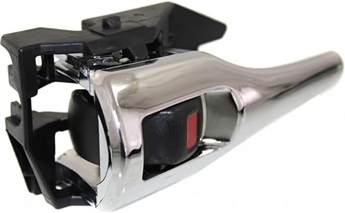 Miniatura 3 de Para Toyota Corolla 2009 10 11 12 2013 Manija de puerta interior delantera o trasera, lado del conductor palanca cromada  Con botón de bloqueo de