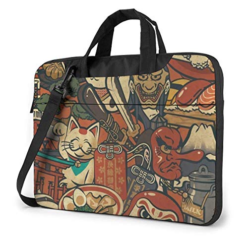 Lsjuee Lucky Cat Bolsa Multifuncional para computadora portátil Mochila de un Hombro