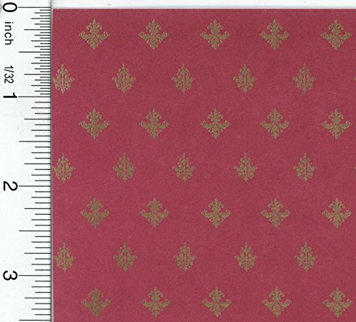 Dollhouse Wallpaper Majestic in Red by Scalamandre
