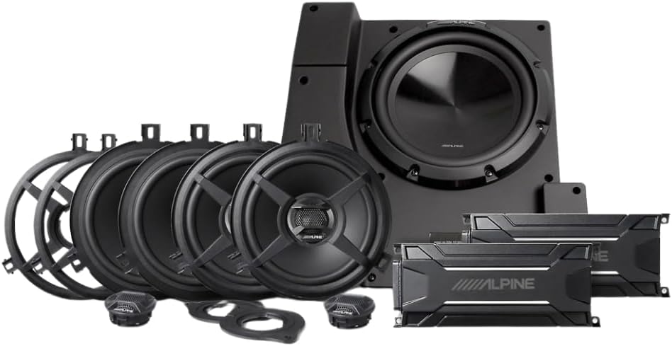 Alpine PSS-22WRA Jeep Wrangler JK Unlimited Weather Resistant Sound System Upgrade