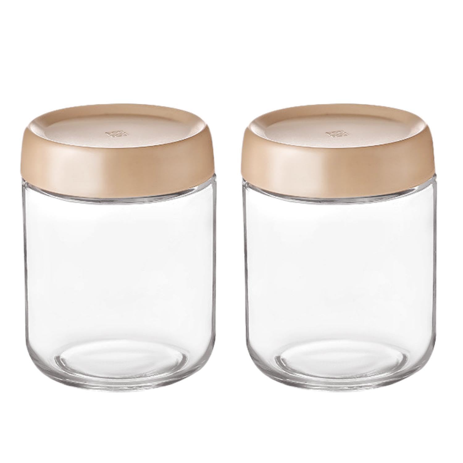 Eidoct 2-Pack 15.8oz Glass Jar with Screw Lid Leakproof Overnight Oats Container, Yogurt Jars, Oatmeal Salad Jars