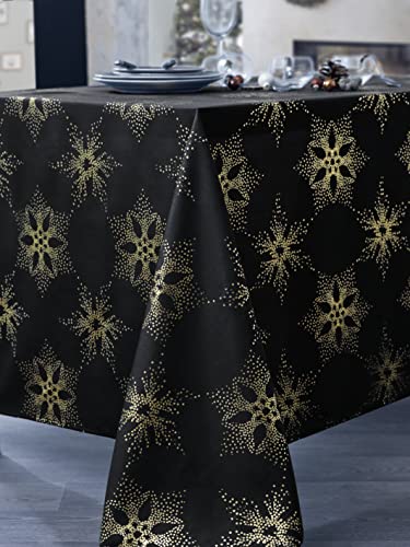 CALITEX Strass Nappe Polyester Or, Ronde 180 cm