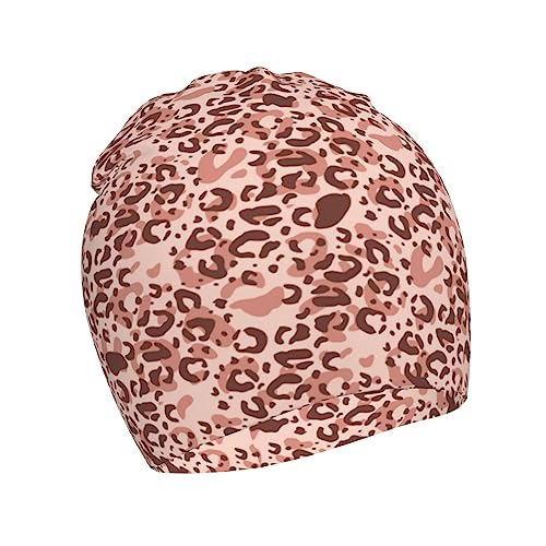 Rqzwdq Leopard Stripes Kids Beanie Hats Warm Knit Beanie Cap Skull Caps Gifts Decor for Boys Girls