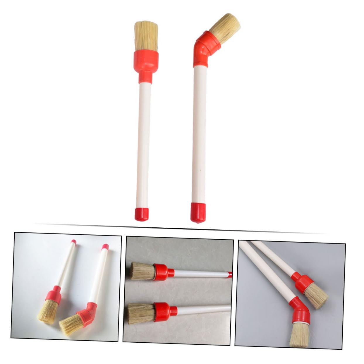 Gatuida 8pezzi Spazzola per Pulizia Pneumatici Auto Spazzola Detailing per Manutenzione e Lubrificazione Pneumatici di Pennelli Versatili per Tutti Tipi di Veicoli