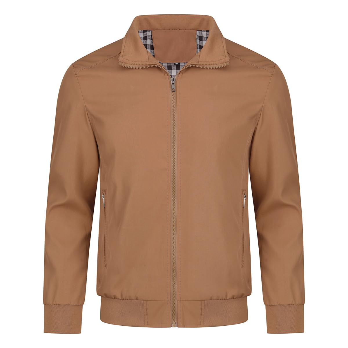 Allthemen Giubbotto da uomo invernale caldo da aviatore leggero giacca tattica militare casual autunno giacca sportiva maniche lunghe zip primavera collo alto taglio vento