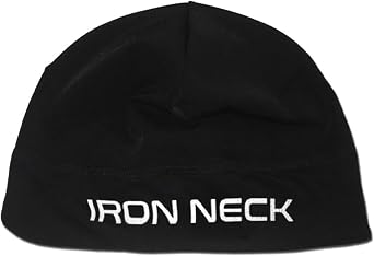 Iron Neck Skull Caps for Men and Women Soft, Comfortable Beanie, Helmet Liner and Head Cap, Lightweight, Moisture Wicking Material Black