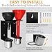 2 Sets Oil Funnel Holder,Wall Mount Funnel Holder Buddy Storage Rack With 2 Removable Collection Cups,Oil Funnels Kit Organizer Bracket For Workshop,Race Trailers,Automotive Garage Shop, Home