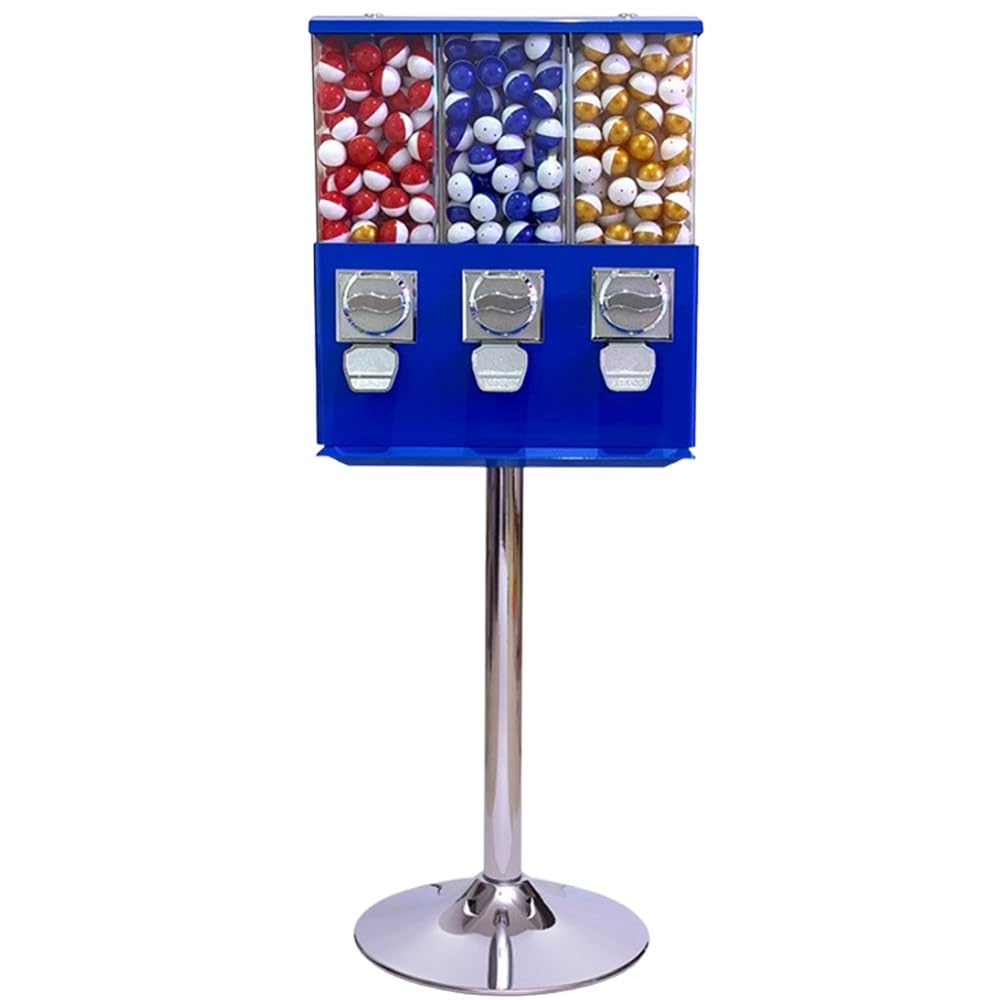 ShaiVrissian Coin Operated Gumball Machine with Coin Lock Blue