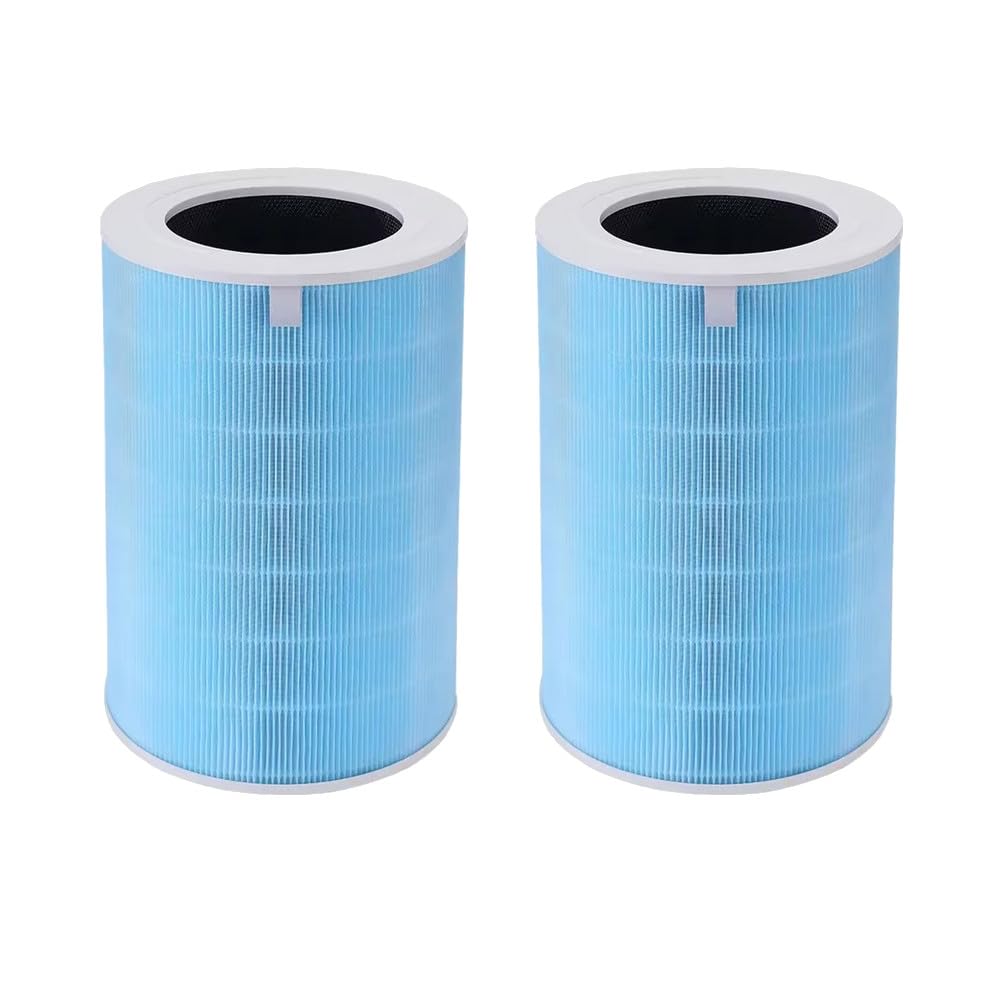 Trade-Shop - 2 filtros de repuesto de 3 etapas (prefiltro, carbón activado, HEPA) con chip compatible con Xiaomi Mi Air Purifier Pro H purificador de aire sustituye a M7R-FLH-GL