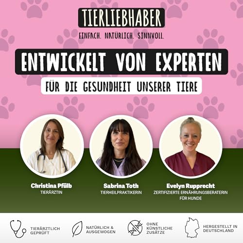 TIERLIEBHABER – Lamm mit Reis 250g Trockenfutter für Hunde – Tierärztlich entwickelt – Schonendes & Monoprotein Hundefutter für Hunde mit sensibler Verdauung – Hypoallergen & gut verträglich Dog Food