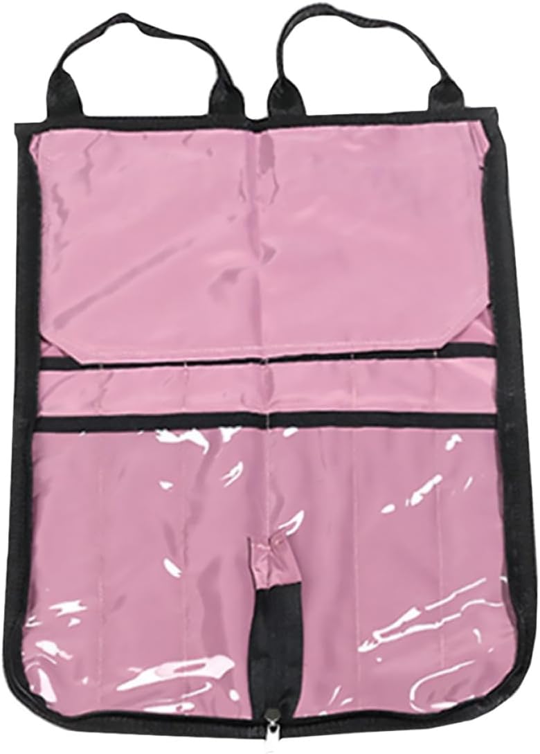 Didiseaon Portable Pink Flower Arrangement Tools Organizer Bag Wear-resistant Ikebana Tool Container Home Gardening Floral Supplies Storage Easy Carrying Protection