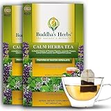 Calm Herba tea (Pack of 2, 44 Tea Bags) - Decaffeinated Healthy Tea for Calming & Relaxation - Organic Herbal Tea Bags w/Natural Ingredients - Ideal Tea Gifts for Tea Lovers