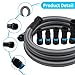 Upgraded 1 1/4 Inch x 17 Ft. Dust Collection Hose for Home and Workshop Vacuums with 5 Fittings/Adapters for Multiple Brands of Power Tools and Sanders