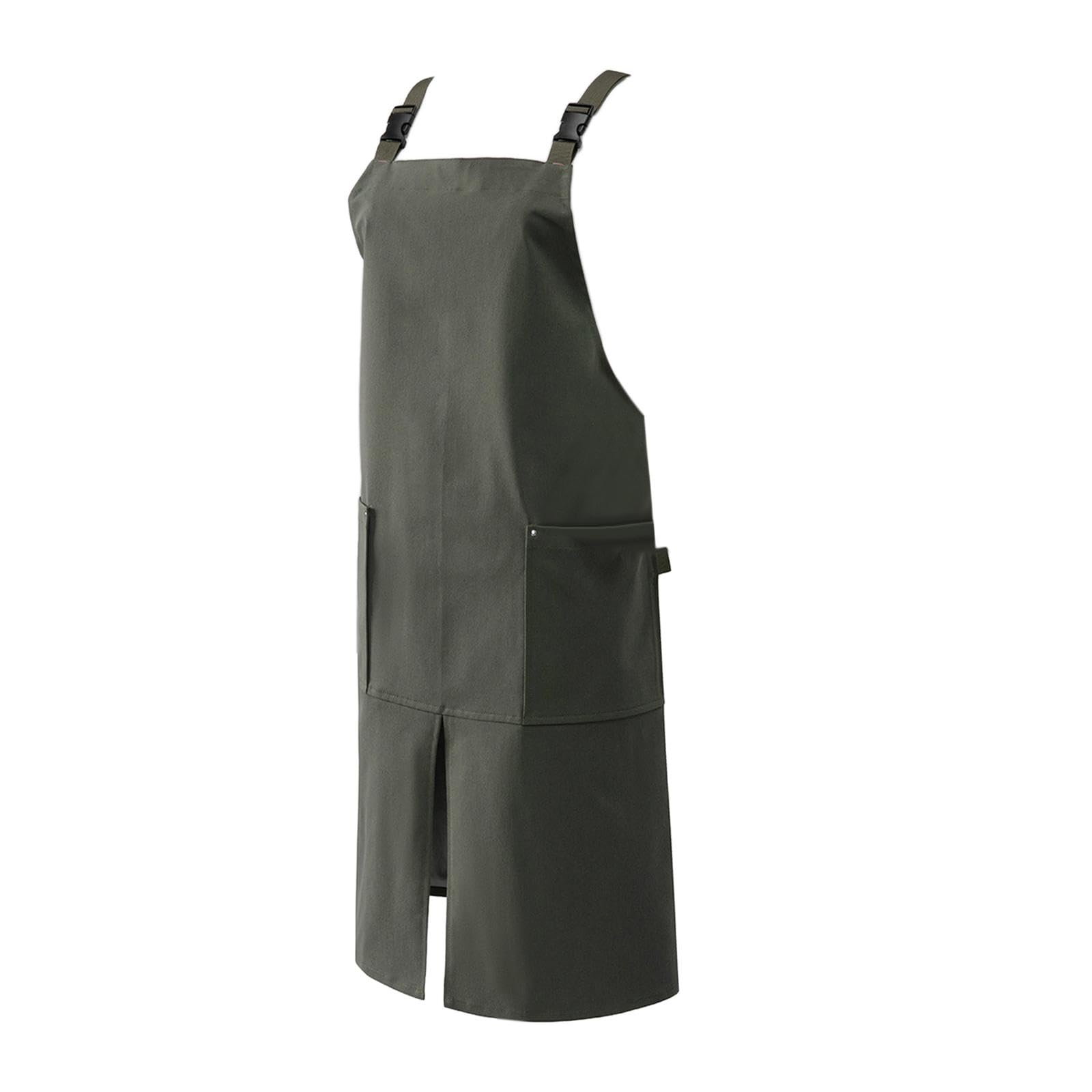 Fartuchy do pieczenia, Fartuch kuchenny z regulowanym paskiem, dla dorosłych, do restauracji i grilla, khaki, 82x72 cm(2 Set Of(green 82x72cm))
