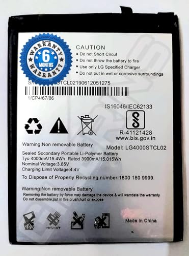 Image of Original LG4000STCL02 Battery for LG W30 LMX440IM LMX440ZM Battery with 6 Month Warranty**** (SEP65)