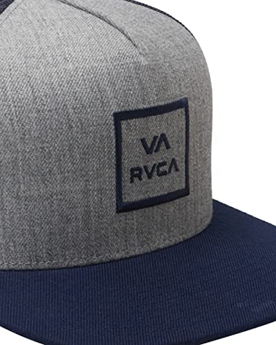 Image of RVCA Men's Trucker Hat, Adjustable Snapback Cap for Streetwear & Skating, Lightweight Breathable All-Day Comfort