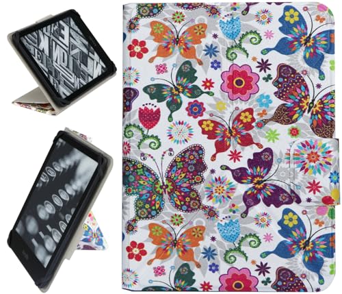 ZhaoCo Custodia Staccabile per 6.8‘’ Kindle Paperwhite 2021/7‘’ Paperwhite 2024/7'' Colorsoft Signature Edition 2024 - Farfalla