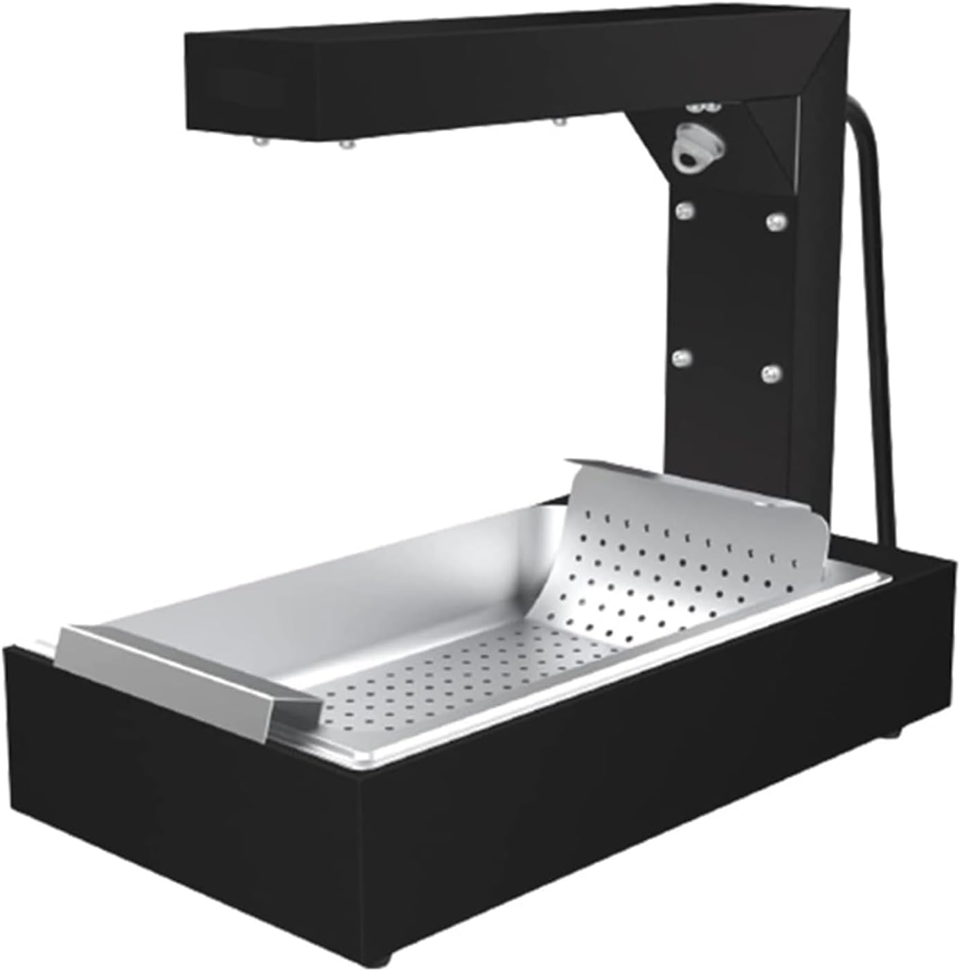 Lampe à chaleur de réchauffeur à frite, station de réchauffement alimentaire en acier inoxydable, appareil de comptoir commercial pour la restauration, les événements en plein air et l'utilisation à d