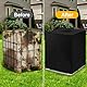 HOTUT IBC Schutzhülle 1000L, 210D Schwarze IBC Tank Abdeckung Mit Reißverschluss und Kordel, Wassertank UV Schutzfolie, IBC Container Cover, für 1000L IBC Regenwassertank im Außenbereich